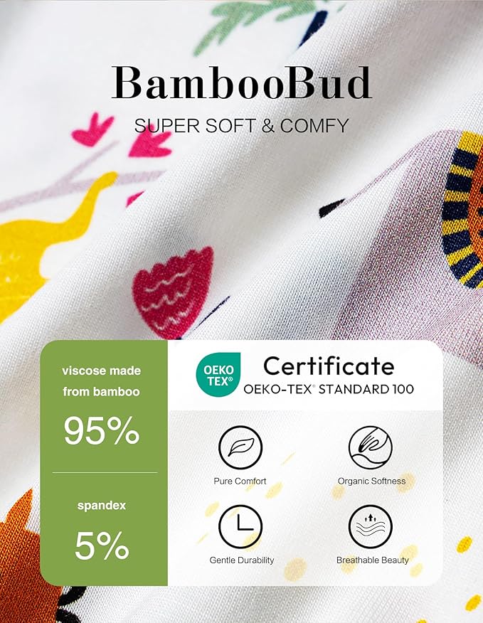 Baby Footie Romper Pajamas Unisex Newborn Infant Pjs Soft Rompers Viscose from Bamboo Sleepwear