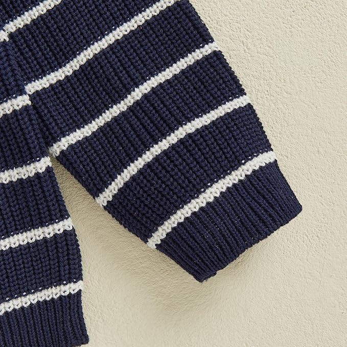 Mommy and Me Sweater Matching Family Outfit Long Sleeve Knit Sweater Pullover Mom and Baby Clothes