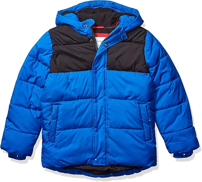 Amazon Essentials Babies, Toddlers, and Boys' Heavyweight Hooded Puffer Jacket