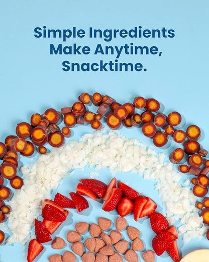 Amara Organic Fruit Bites Sweet Strawberry - No Added Sugar, Dairy-Free, Nut-Free Organic Fruit Snacks, Made with Organic Whole Foods, Allergy-Friendly Healthy Fruit Snacks for Kids - 21g 6PK