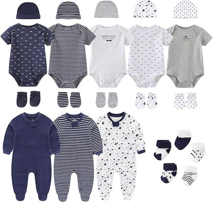 New Born Baby Clothes and Newborn Boy Girl Essentials Accessories Layette Set