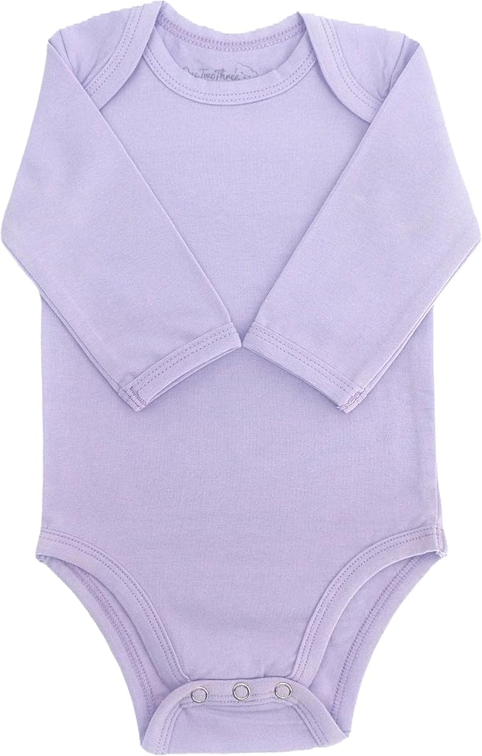 123 Bear Baby Cotton Spandex Long-Sleeve bodysuits unisex boy girl