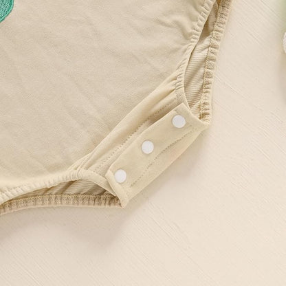 Newborn Baby Boy Fall Outfit Romper Golf Court Embroidery Long Sleeve Onesie Jumpsuit Bodysuit Cute Infant Clothes