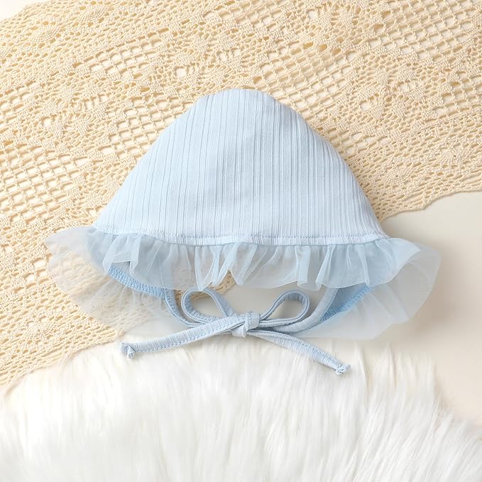 YOUNGER TREE Newborn Baby Girl Romper Dress Outfits Long Sleeve Floral Tutu Bodysuit with Leggings Hat Infant Fall Clothes