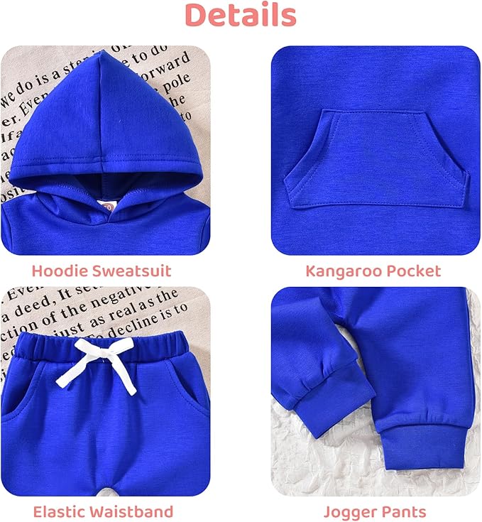 Aalizzwell Infant Baby Winter Hoodie Outfit