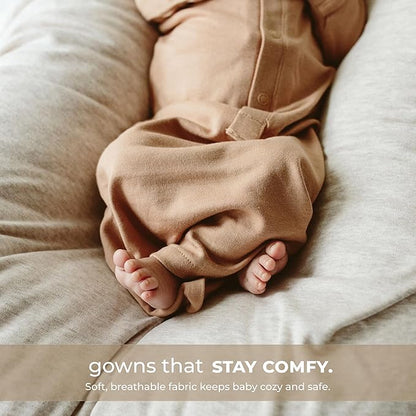 goumikids Viscose Made from Bamboo Organic Cotton Convertible Baby Gown