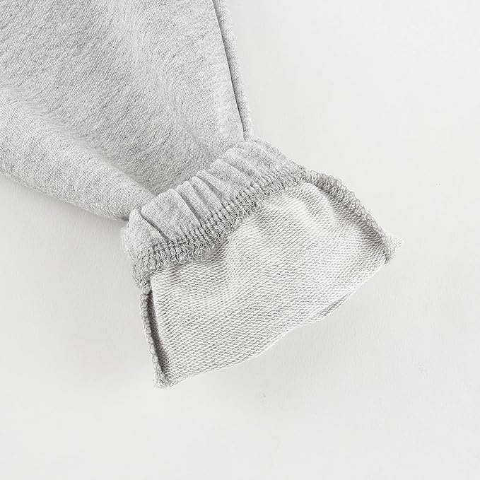 Fullfamous Baby and Toddler Boys 100% Cotton 2 Piece Long Sleeve Sweatshirt and Sweatpant Jogger Pants Set Newborn-4T