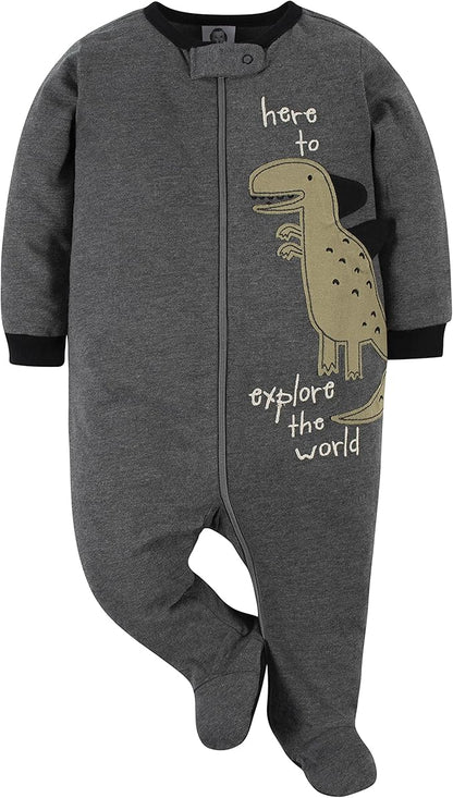 Gerber Baby Girls 4 Pack Sleep 'N Play Footie