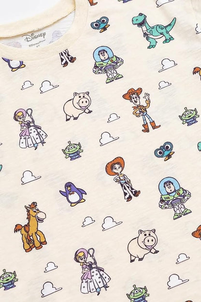 Monica + Andy Crewneck Tee, 100% Organic Cotton Clothes for Girls & Boys, Printed T-Shirt Sizes for Kids, Toddler & Baby