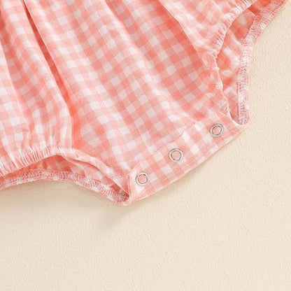 Newborn Baby Girl Bodysuit Sleeveless Halter Frill Romper One-piece Jumpsuit with Headband Summer Clothes Set