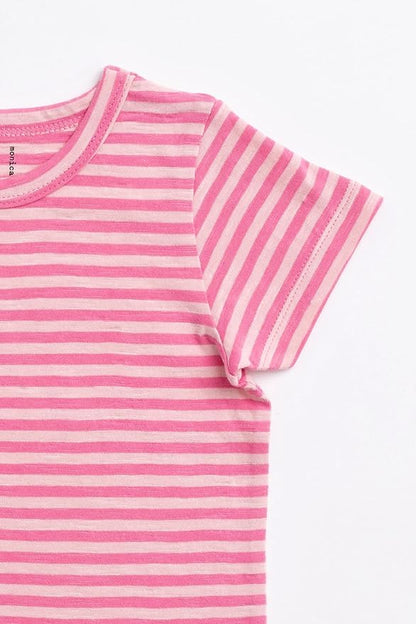 Monica + Andy Crewneck Tee, 100% Organic Cotton Clothes for Girls & Boys, Printed T-Shirt Sizes for Kids, Toddler & Baby