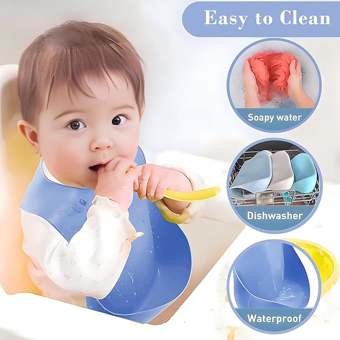 Silicone Baby Feeding Set,Miicasa Baby Led Weaning Supplies Kit With Suction Bowl & Car Plate, Bib, Spoon, Fork, Cup - Food-Grade Silicone, Dishwasher-Safe, No BPAs - For 3+ Months