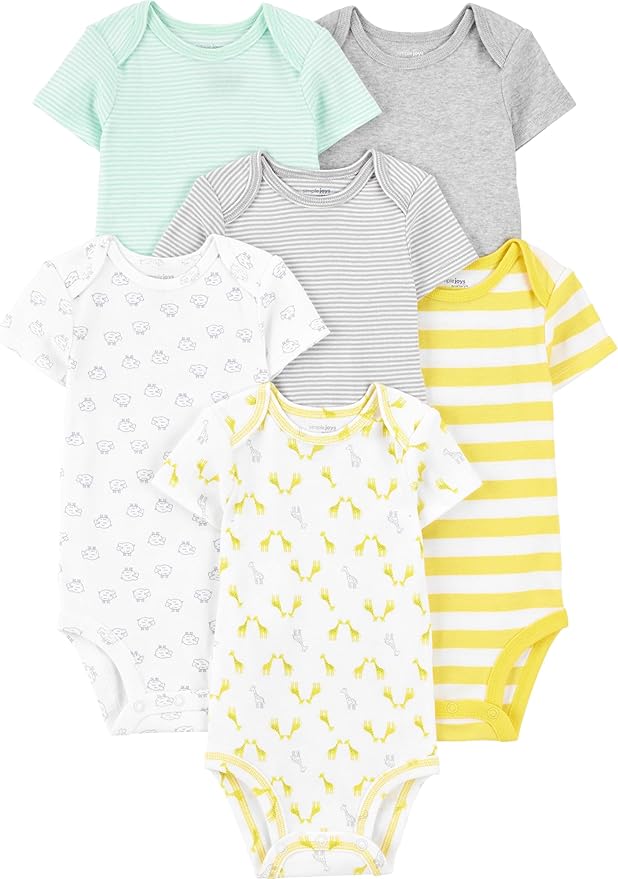 Simple Joys by Carter's Unisex Babies' Short-Sleeve Bodysuit