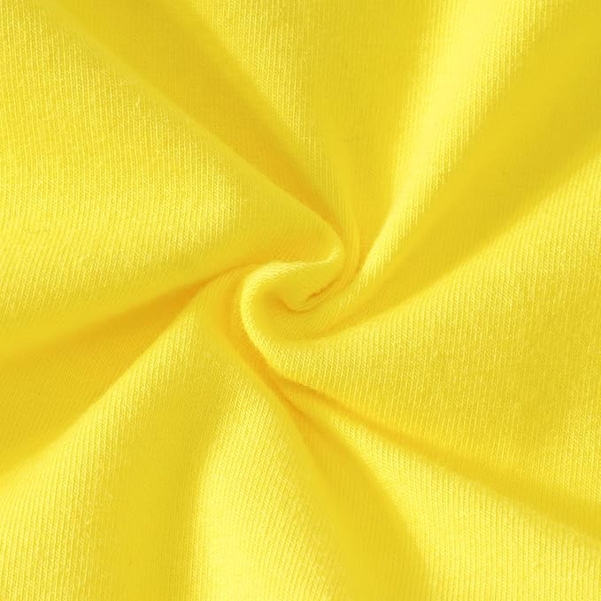 LYSMuch Baby Girls Ruffle Long Sleeve Bodysuit Infant Solid Color Top Jumpsuit Clothes