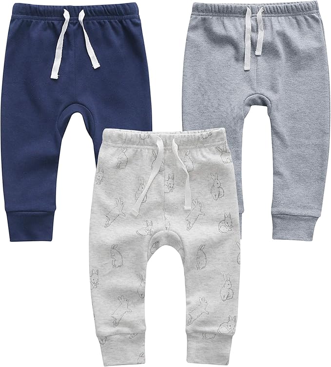 Owlivia Organic Baby Pant Legging Jogger for Infant, Boys Girls Toddler
