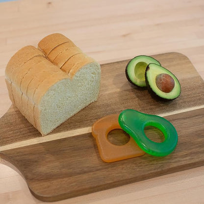 Dr. Brown's AquaCool Water-Filled Teether, Cooling Baby Teether Toy for Sore Gums, Avocado Toast Shapes, BPA Free, 3m+, 2-Pack