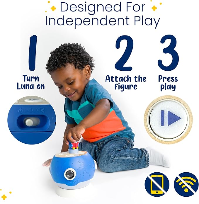 Kids Book Projector – 5 PAW Patrol & 5 Classic Read-Aloud Stories, 10 Songs & Night Light & Soothing Dream Music | Children Ages 3+ Storytime Projector | Toys, Owl & PAW Patrol Marshall