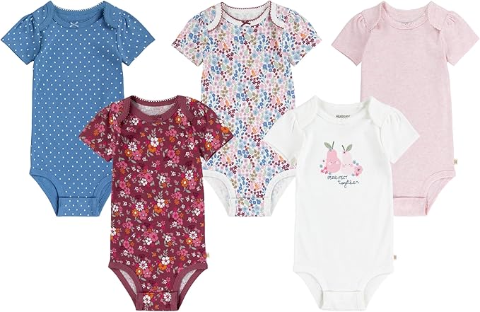 HUGGIES unisex-baby 5-pack Everyday Bodysuit
