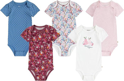 HUGGIES unisex-baby 5-pack Everyday Bodysuit