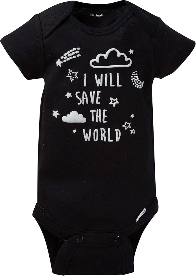 Gerber unisex-baby 8-pack Short Sleeve Onesies Bodysuits