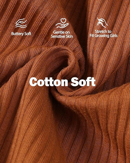 Jecson Newborn Baby Girl Clothes: Soft Cotton Infant Outfits Ruffles Sleeve Romper & Pants Set Cute Fall Home Outing 0-18M