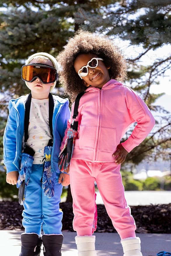 monica + andy Sporty Sweatsuit, 100% Organic Cotton Clothes for Boys & Girls, Outfit Sizes For Kids, Toddler & Infant