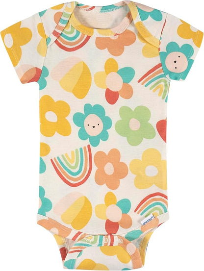 Onesies Brand baby-girls 8-pack Short Sleeve Mix & Match Bodysuits