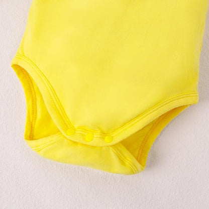 LYSMuch Baby Girls Ruffle Long Sleeve Bodysuit Infant Solid Color Top Jumpsuit Clothes