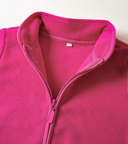 Toddler Fleece Jacket Kids Lightweight Outerwear Boys Girls Long Sleeve Fall Spring Coat 2-12 Years