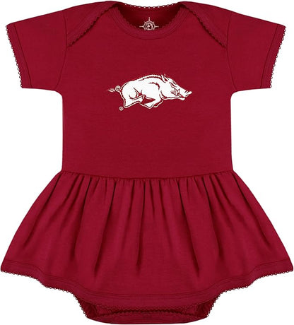 Creative Knitwear College Baby Picot Bodysuit Dress - Team Logo, Multiple Colors, for Baby Girls (0-24 Months)