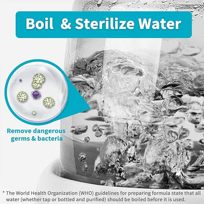 Baby Water Kettle- One Button Boil Cool Down and Keep Warm at Perfect Temperature 24/7 - Dispense Water Instantly- Replace Traditional Bottle Warmer