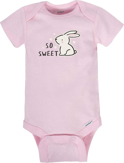 Gerber baby-girls 8-pack Short Sleeve Onesies Bodysuits