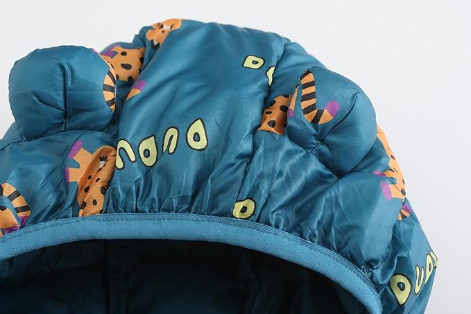 Winter Down Coats for Kids Baby Boys Girls Light Puffer Padded Jacket Bear Hoods Infant Outerwear