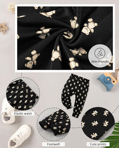 Baby Clothes Boy Newborn Outfits Animal Print Long Sleeve Romper and Pants 2PCS Fall Winter Infant Clothing Set