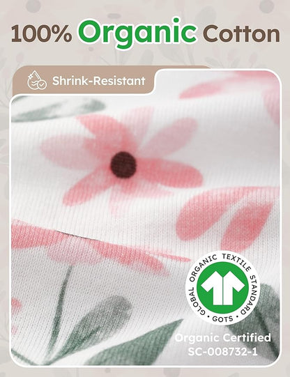 Yoofoss Baby Bodysuits 100% Organic Cotton Baby Onesie Long Sleeve Baby Boys Girls Clothes Soft Newborn Infant Romper, 3 Pack