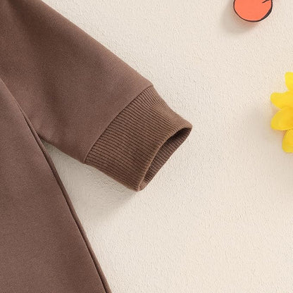 allshope Newborn Baby Boy Girl Fall Outfit Romper Sweatshirt Football Rugby Print Onesie Jumpsuit Bodysuit Infant Clothes