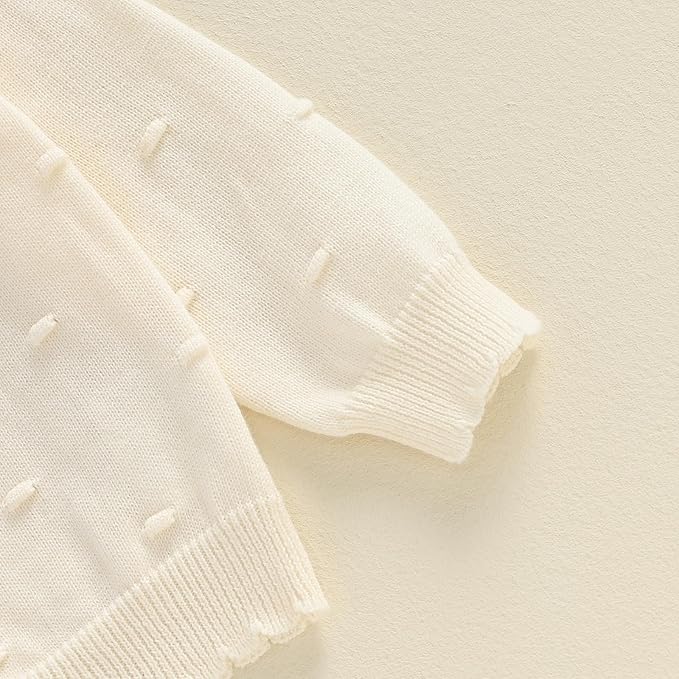 Baby Girl Cardigan Sweater Long Sleeve Button Up Knit Sweatshirt Jacket Toddler Baby Girl Fall Outfits