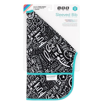 Bumkins Sleeved Bib for Girl or Boy, Baby and Toddler for 6-24 Mos, Essential Must Have for Eating, Feeding, Baby Led Weaning Supplies, Long Sleeve Mess Saving Food Catcher, Born This Way