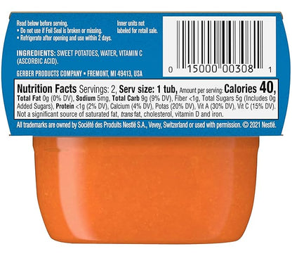 Gerber Natural for Baby 1st Foods Baby Food Tubs (Sweet Potato)