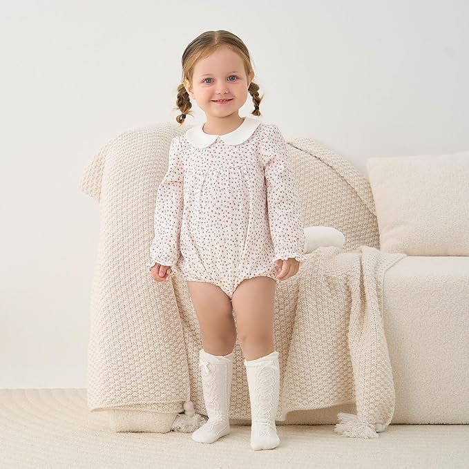 pureborn Baby Girls Boys Bodysuit Super Soft Cotton Romper 0-24 Months