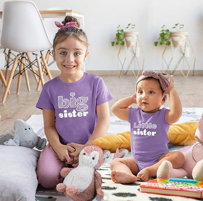 Unordinary Toddler Big Sister Little Sister Outfits Matching Shirts Sibling Gifts girls newborn baby set