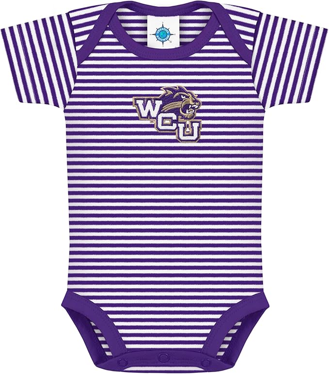 Creative Knitwear College Baby NCAA Infant Striped Bodysuit