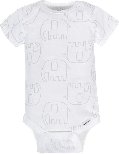Gerber unisex-baby 8-pack Short Sleeve Onesies Bodysuits