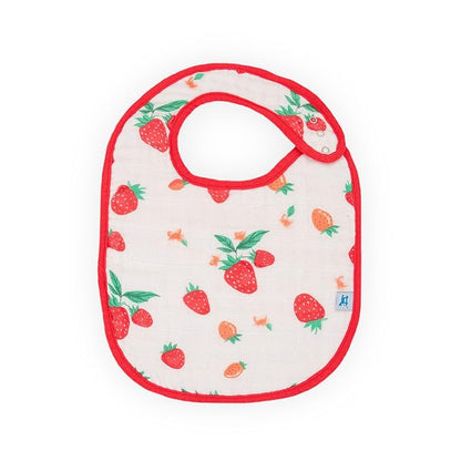 Little Unicorn Premium Classic Bib 3 pack | Adjustable as baby grows | Soft fabric on skin | Great for first time eaters (Berry Lemonade)