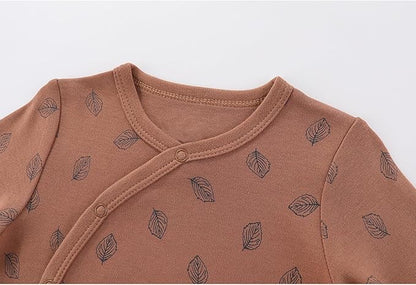 Unisex Baby Boy Girl Footies Rompers Cotton Long Sleeve 3 Pack Infant Jumpsuits 0-12Months Babies' Outfits