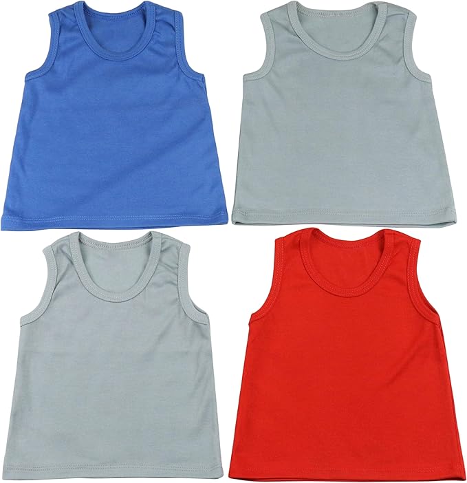 ToBeInStyle Boy's Pack of 4 Tank Tops