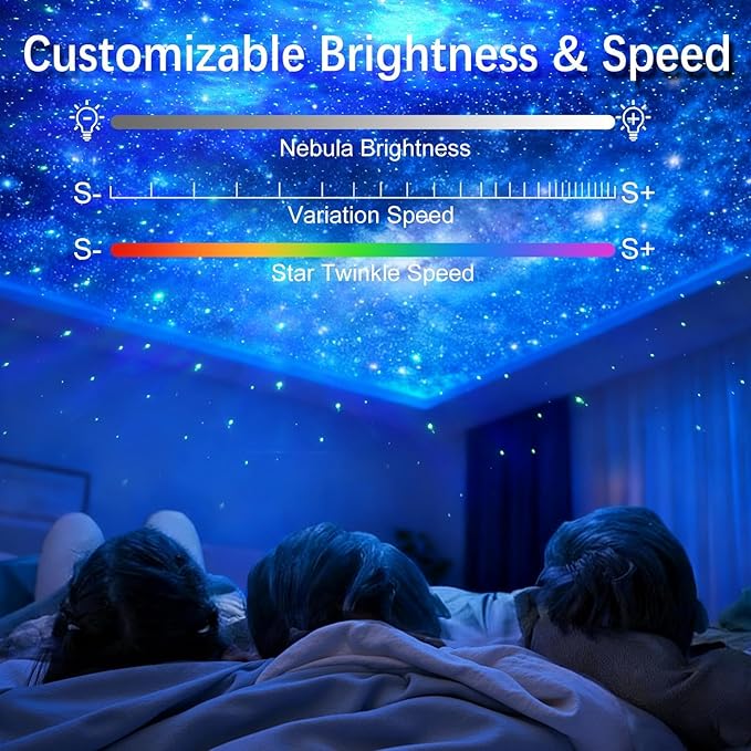 Galaxy Star Projection Night Light, Dinosaur Astronaut Space Projector with Timer, Remote Control, 8 Lighting Modes, Green Nebula Effects for Kids Room Ceiling Decor(Green)