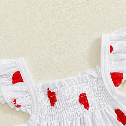 Mubineo Baby Girl Summer Clothes Cute Ruffle Tops Dress Shorts Outfits Set Infant Toddler Shrit Bloomers Princess Outfit