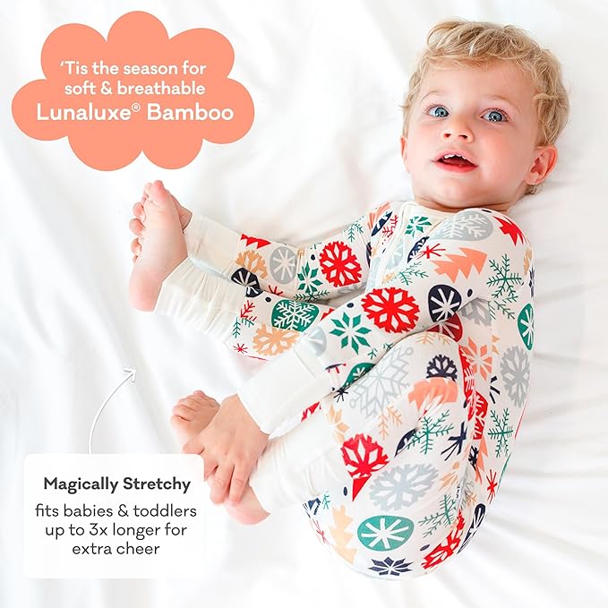 Little Sleepies Pajamas for Baby Boys & Girls, Viscose from Bamboo Baby Pajamas, Preemie & Newborn Sleepers, 2-Way Zipper PJs