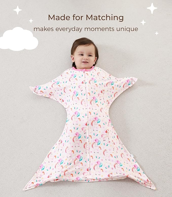 Baby Sleeper Gown Viscose from Bamboo Newborn Nightgowns Unisex Long Sleeve Sleep Sack